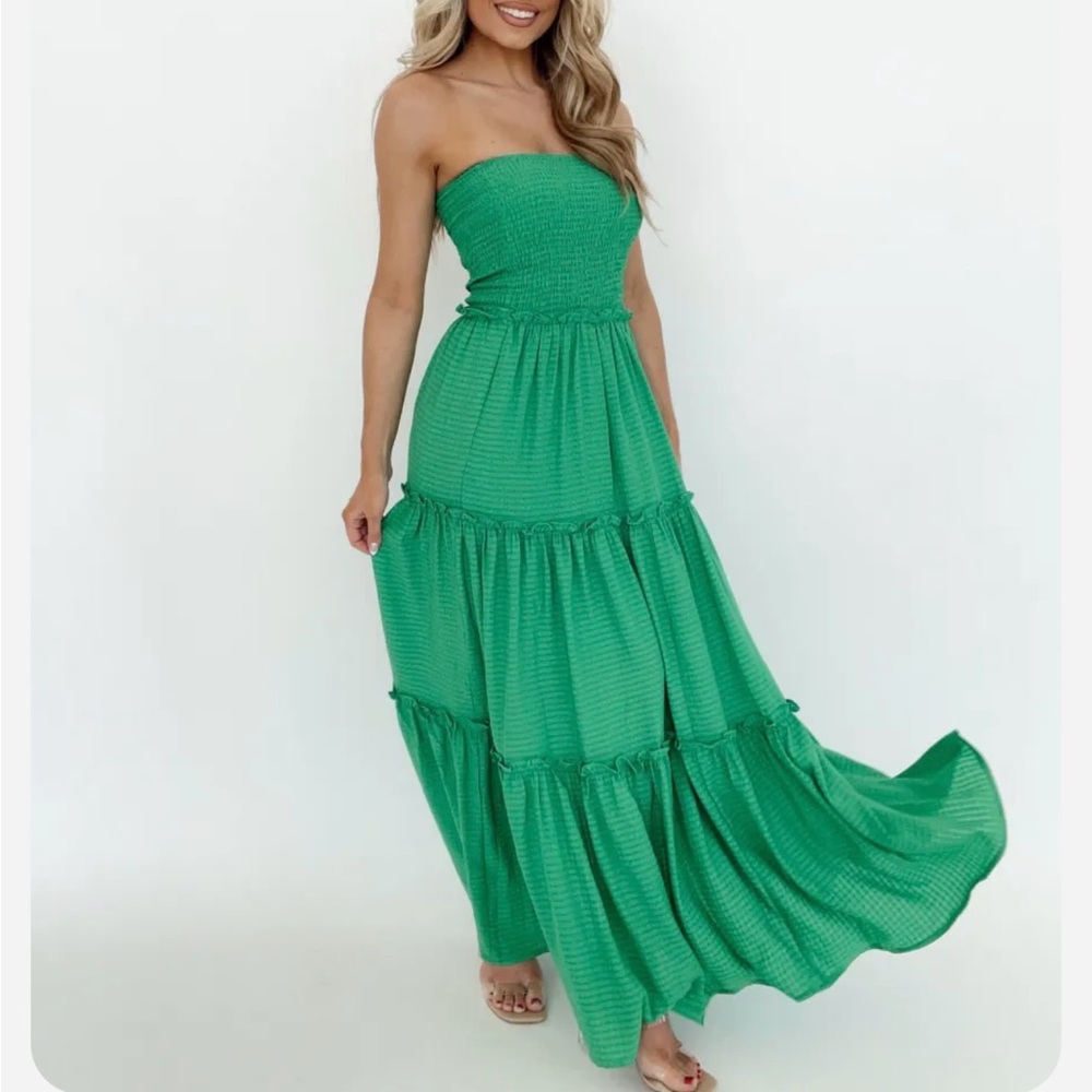Lane 201 Seychelles Maxi Dress - M / Green